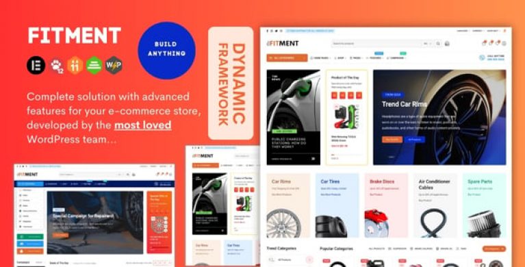 Fitment - Auto Parts Elementor WooCommerce Theme