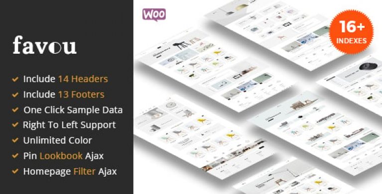 Favou - Furniture WooCommerce Ajax WordPress Theme