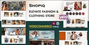 Shopiq - Fashion Shop WooCommerce Wordpress Theme