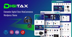 Digitax - Elementor Digital Store  WooCommerce WordPress Theme