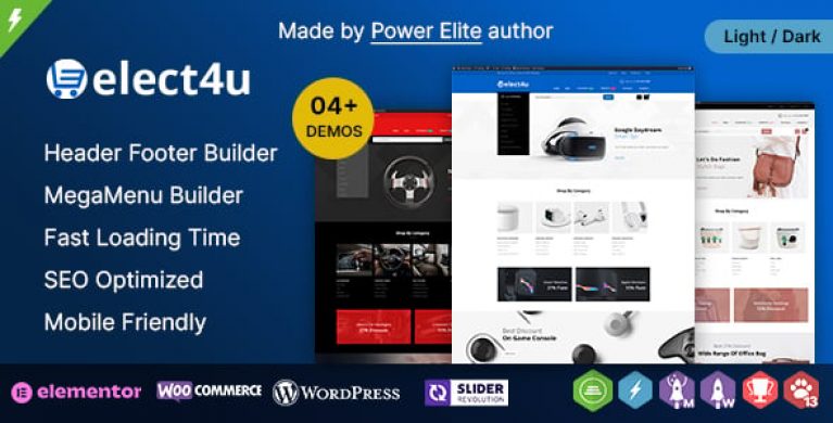 Elect4u WP - Multipurpose WooCommerce Responsive Theme