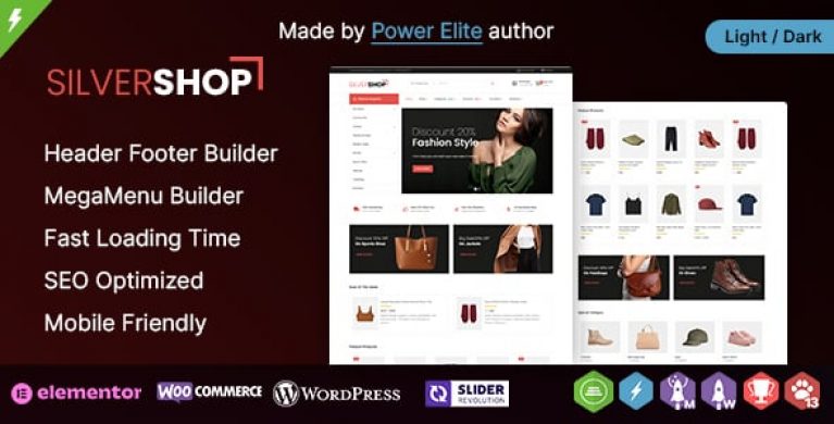 Silver Shop WP - Multipurpose Elementor WooCommerce Theme
