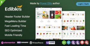 Edibles WP - Organic & Grocery Elementor WooCommerce Theme