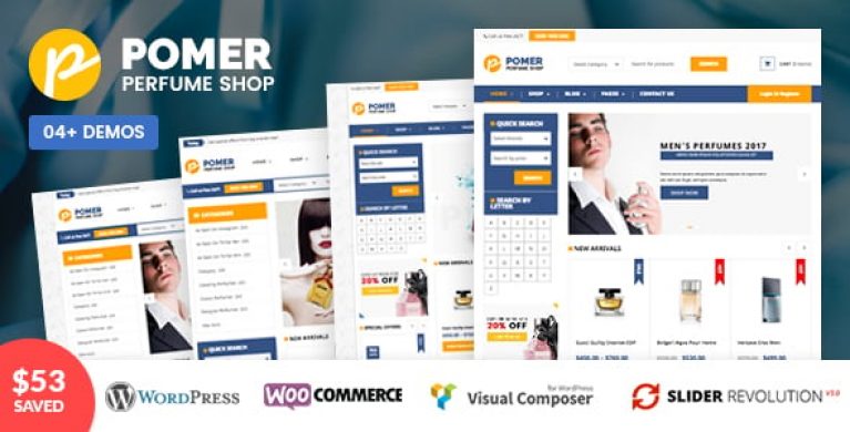VG Pomer - Perfume Store WooCommerce WordPress Theme