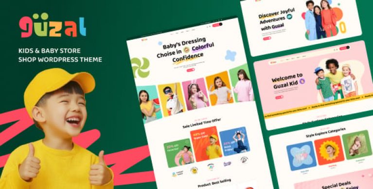 Guzal - Kids & Baby Store  Shop WordPress Theme