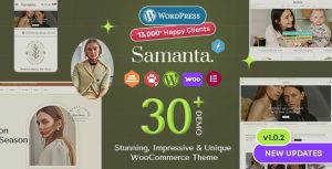 Samanta - Multipurpose WooCommerce WordPress Theme