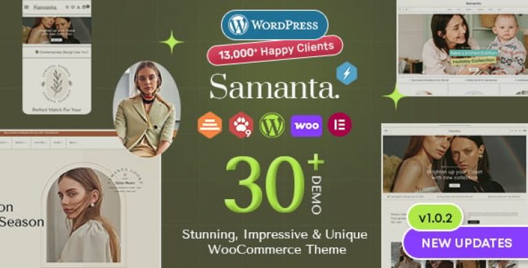 Samanta - Multipurpose WooCommerce WordPress Theme