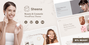 Sheena - Beauty Cosmetic Shop WordPress Theme