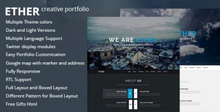 Ether - One Page Joomla Template