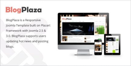 BlogPlaza - Responsive Joomla Template