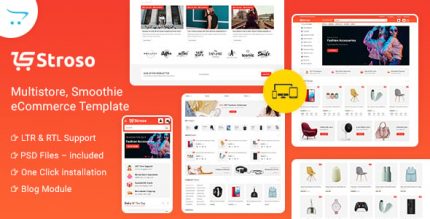 Stroso - Многоцелевой Premium Opencart 3 Шаблон
