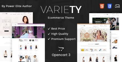 Variety - Многоцелевой OpenCart 3 Шаблон