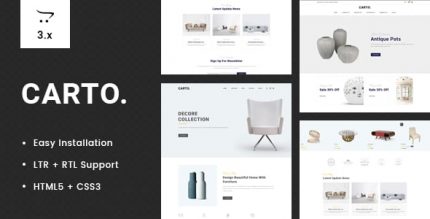 Carto - Многоцелевой OpenCart 3 Шаблон