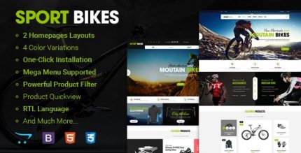 Спортbike - Premium Адаптивный OpenCart Шаблон
