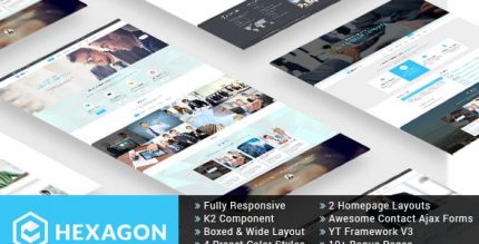Hexagon - Responsive Multipurpose Business Joomla Template