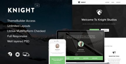 Knight - Адаптивный Email + Конструктор Шаблонов Access