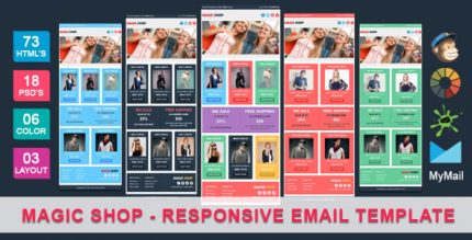 Magic Магазин - Адаптивный Ecommerce Email Шаблон