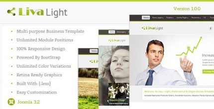 Livalight Theme - Responsive Multi-Purpose Joomla