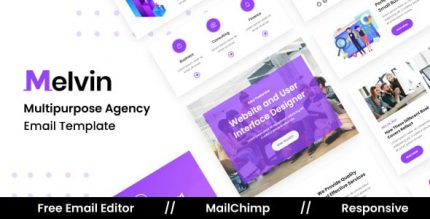 Melvin Агенство - Многоцелевой Адаптивный Email Шаблон