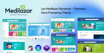 Leo Medilazar Elementor - Pharmacy Магазин Prestashop Шаблон