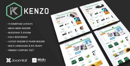 Vina Kenzo - Responsive VirtueMart Joomla Template