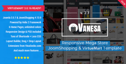 Vanesa | Mega Store Responsive Joomla Template