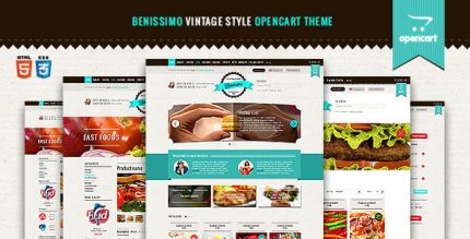 Benissimo — Vintage Style OpenCart Шаблон