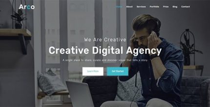 Arco - One Page Parallax Joomla! theme