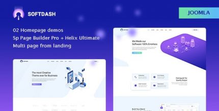 Softdash - Creative SaaS and Software Joomla 5 Template with Page Builder