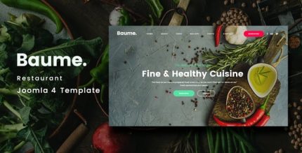 Baume - Restaurant Joomla 5 Template