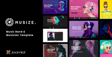 Musize - Music Band & Musician Joomla 5 Template