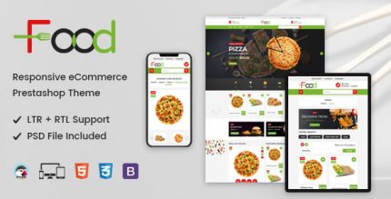 Еда - Адаптивный PrestaShop Шаблон