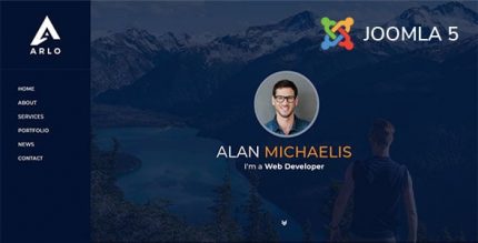 Arlo - Joomla 5 Personal / Portfolio / Resume Website Template