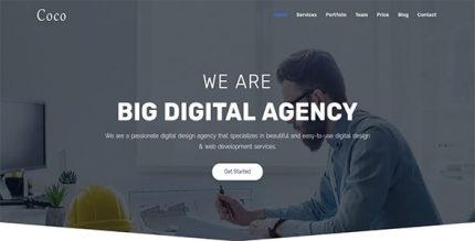 Coco - One Page Parallax Joomla! Theme