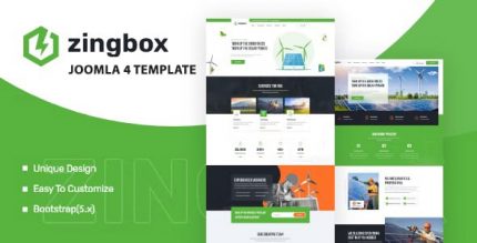 Zingbox – Wind & Solar Energy Joomla 5 Template