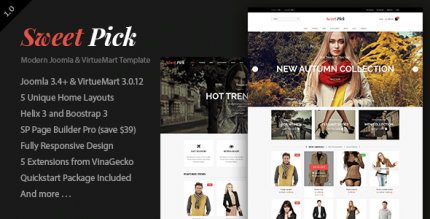 Vina SweetPick - Modern eCommerce VirtueMart Joomla Template
