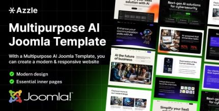 Azzle - AI Technology & Startup Business Joomla Template