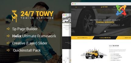 Towy - Joomla 5 Auto Towing and Roadside Assistance Template