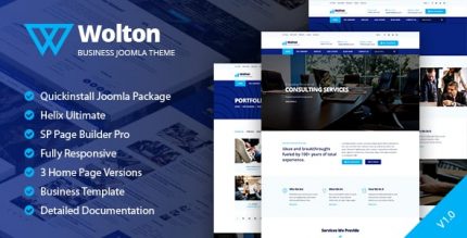 Wolton - Business & Corporate Joomla 5 Template