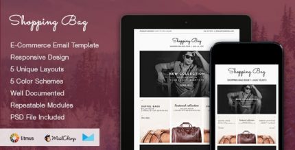 Shopping Bag - Адаптивный Ecommerce Email Шаблон