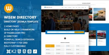 Wisem – Responsive Directory template for Joomla