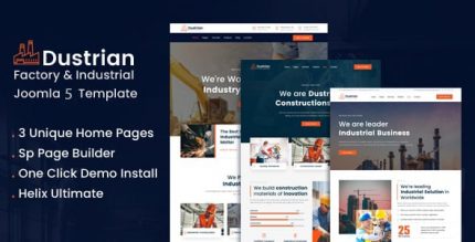 Dustrian - Joomla 5 Factory & Industrial Template