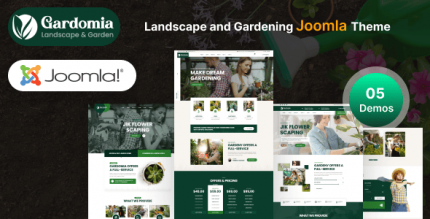Gardomia - Joomla 5 Landscape and Gardening Template