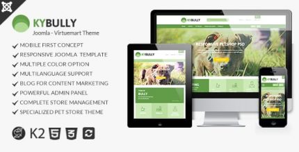 Kybully- Mobile First Joomla Virtuemart Theme