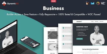 Бизнес - Адаптивный Email + Онлайн Builder