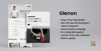 Glenon - Creative J2Commerce Joomla Templates