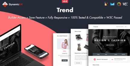 Trend - Адаптивный Email + Онлайн Шаблон Builder