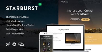Starburst - Адаптивный Email + Конструктор Шаблонов Access
