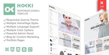 Hoki - Responsive Joomla Virtuemart Template