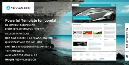 Skywalker - Powerful Template for Joomla!